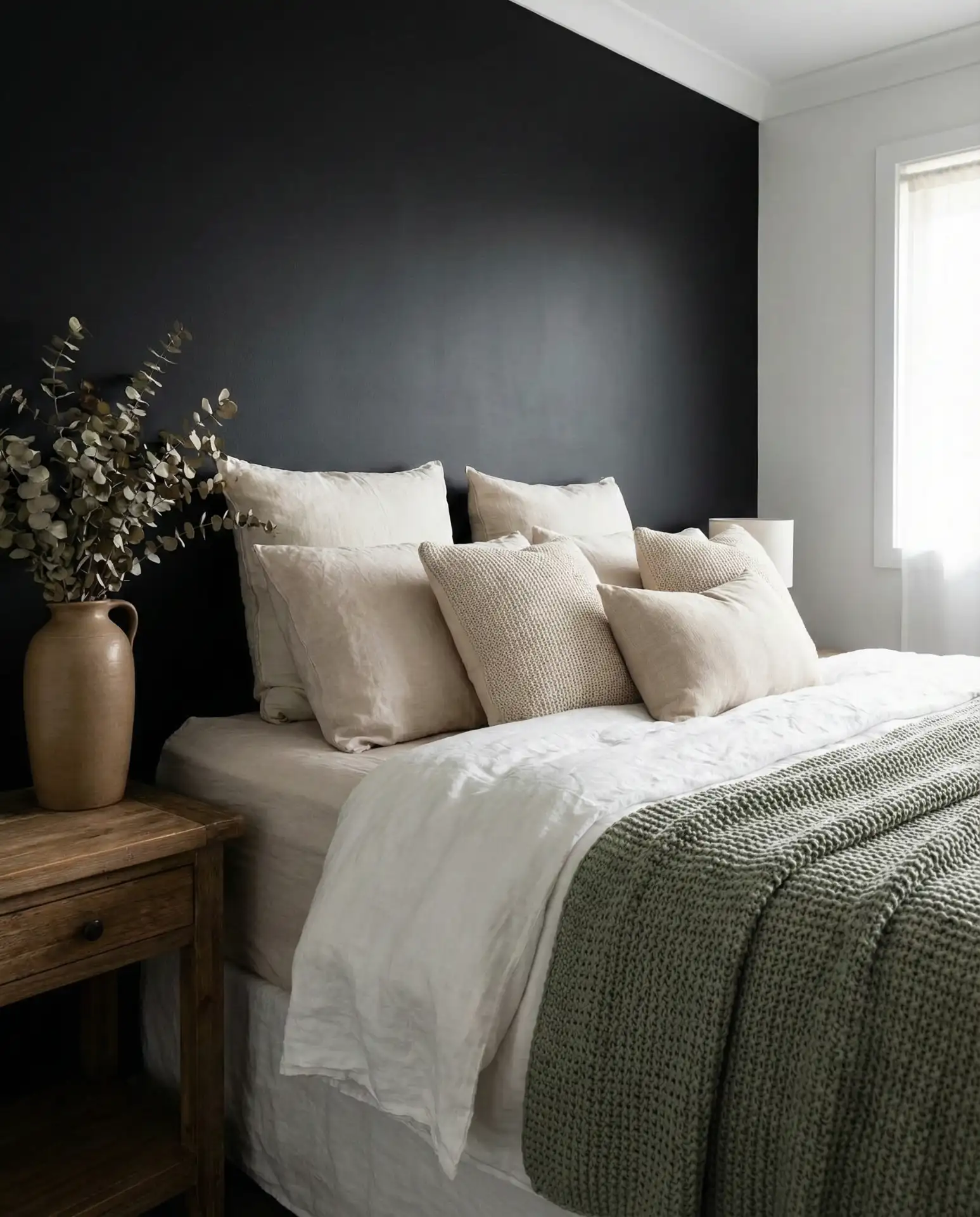 Matte Black Behind the Bed 2