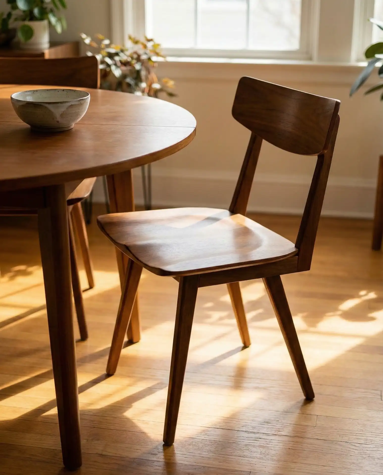 Mid-Century Modern Walnut Chairs for Timeless Appeal 2