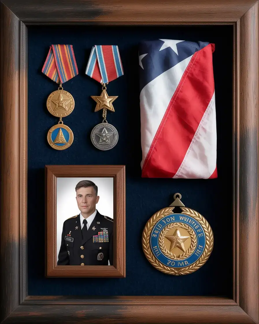 Military Uniform and Medal Display 1