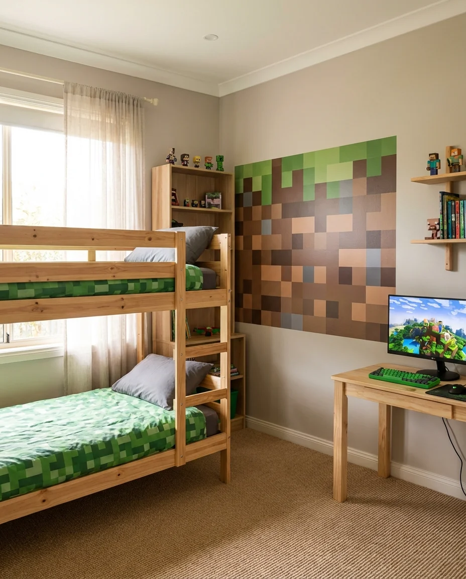 Minecraft-Themed Bedroom 1
