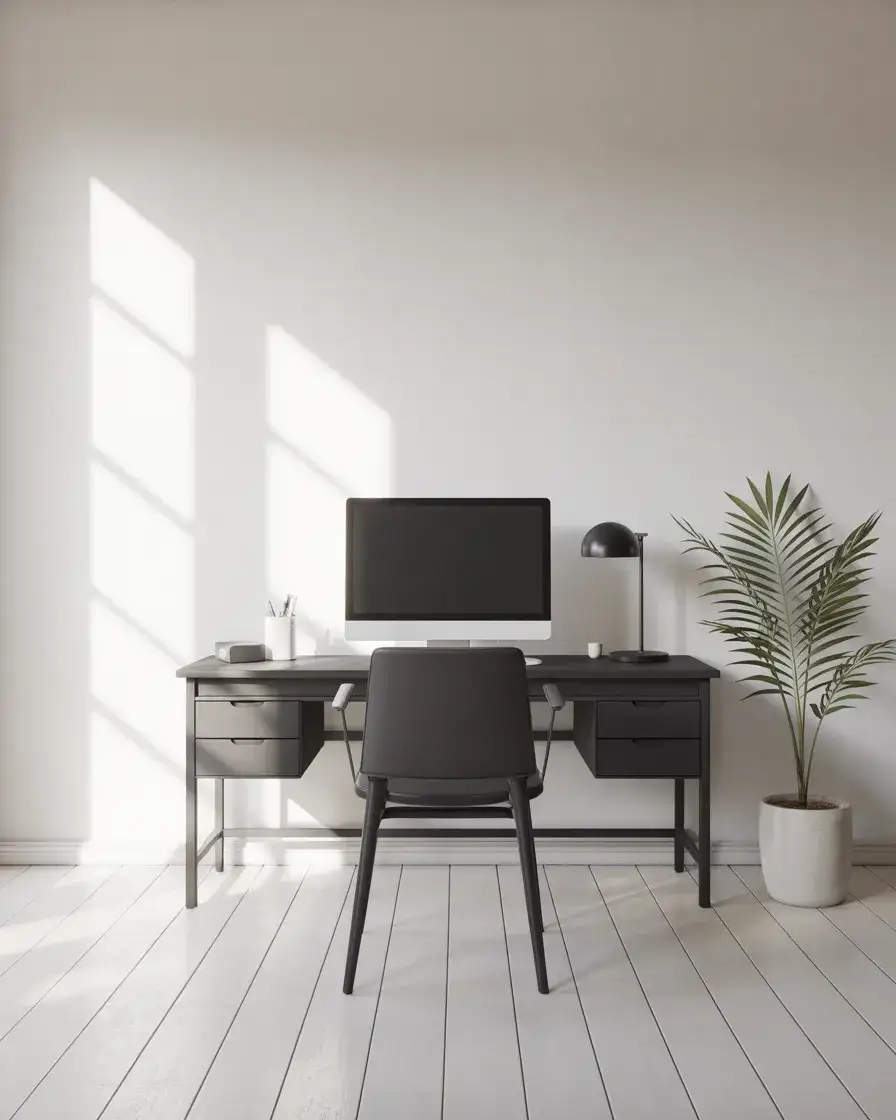 Minimalist Black and White Office 2