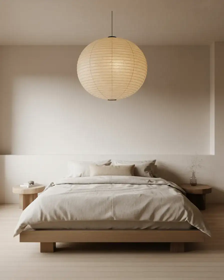 Minimalist Fixtures for the Japandi Master Bedroom 2