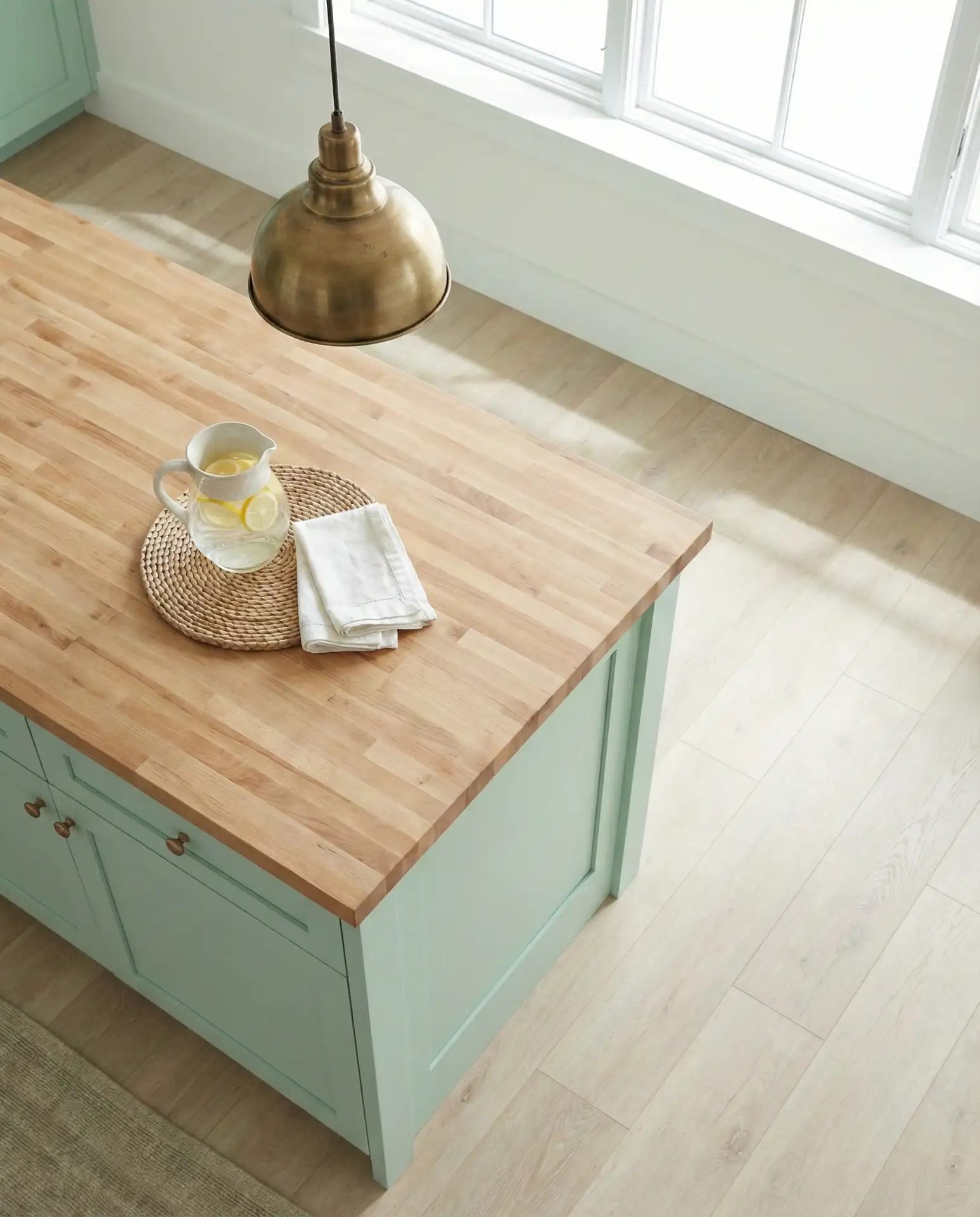 Mint Green Kitchen with Coastal Vibes 2