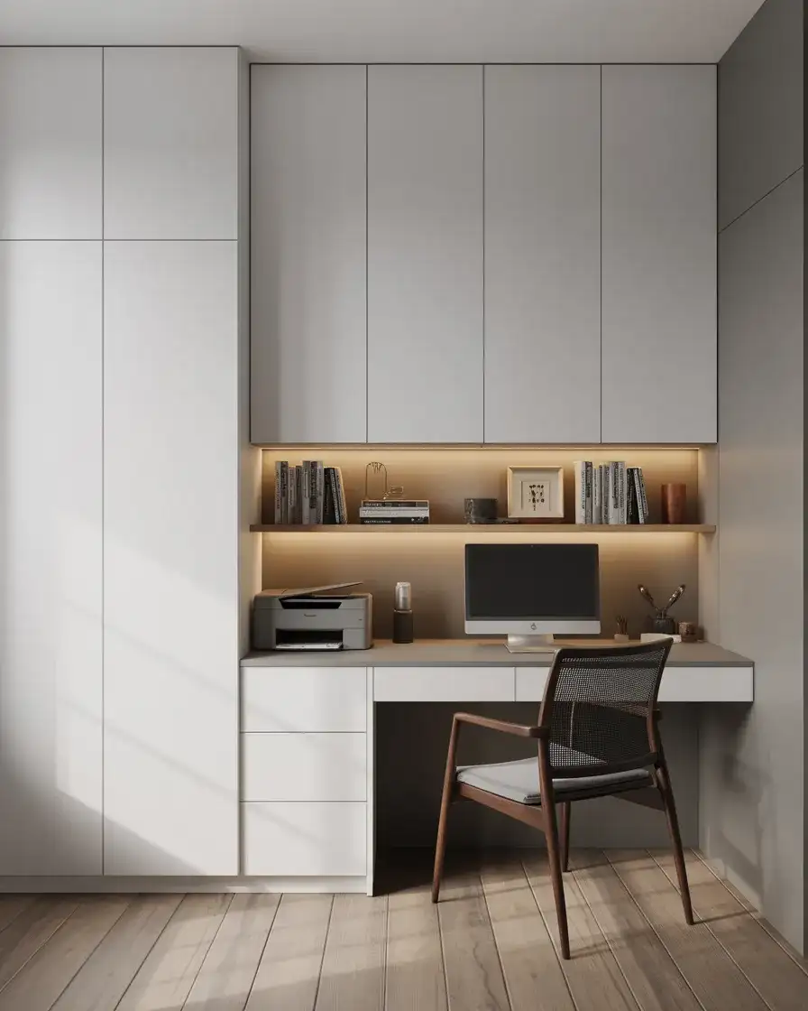 Modern Home Office with Hidden Storage 1