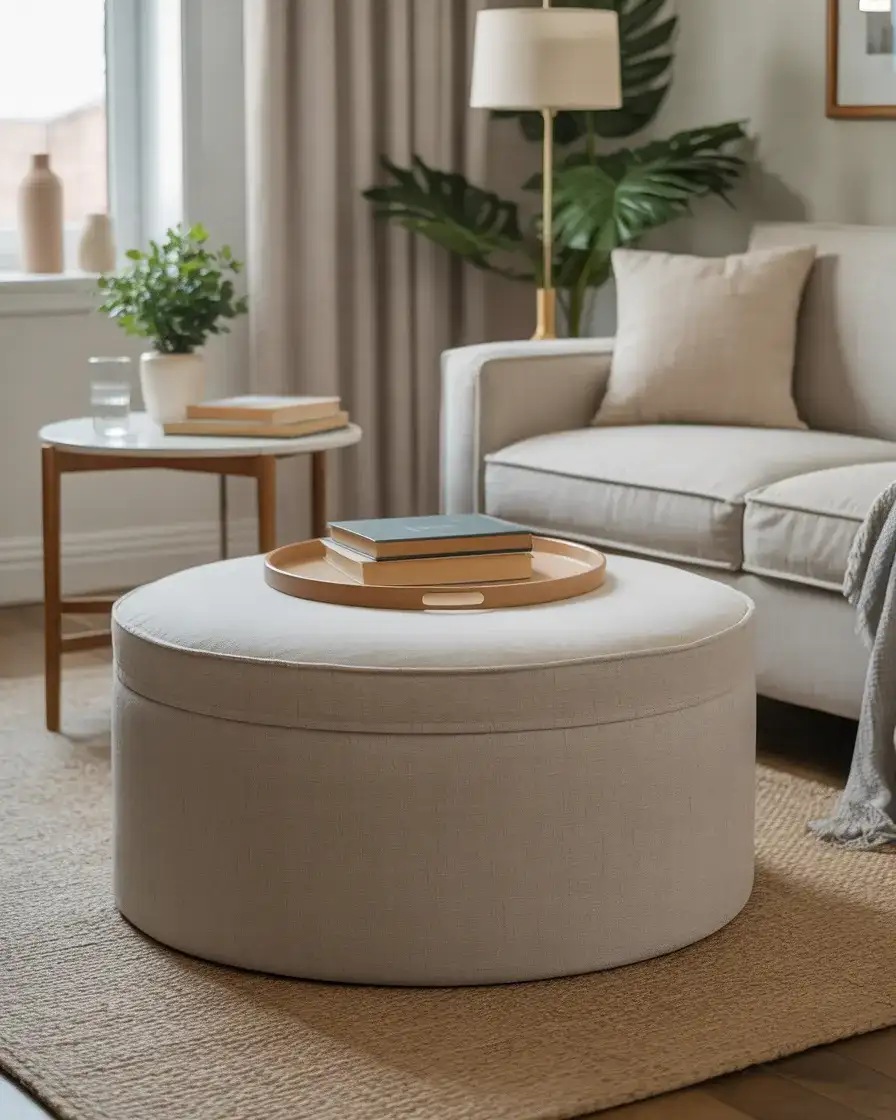 Multi-Functional Ottoman for Seating and Storage 1