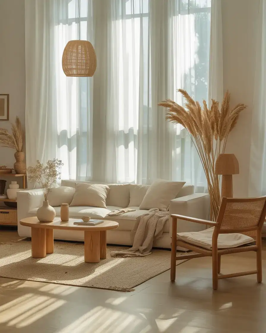 Natural Light Maximization with Sheer Curtains 1