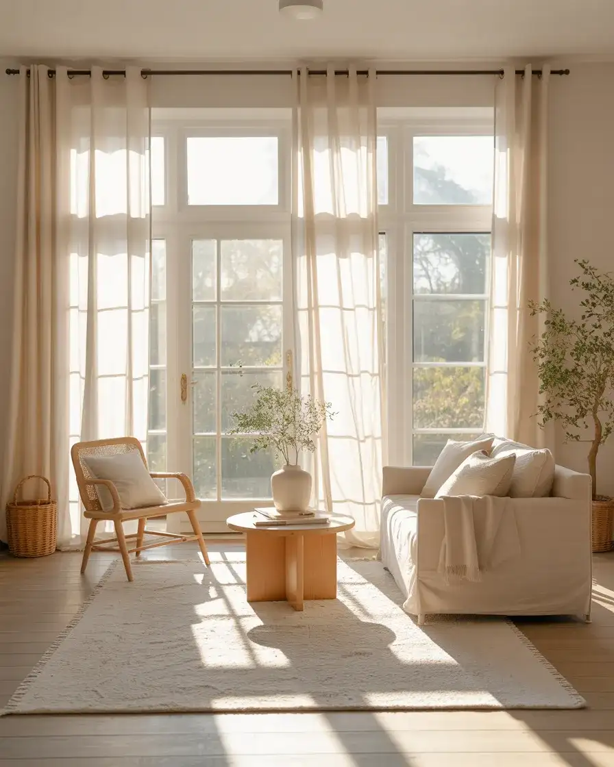 Natural Light Maximization with Sheer Curtains 2