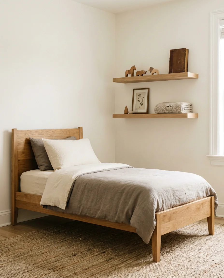 Neutral Modern Bedroom That Grows with the Child 1
