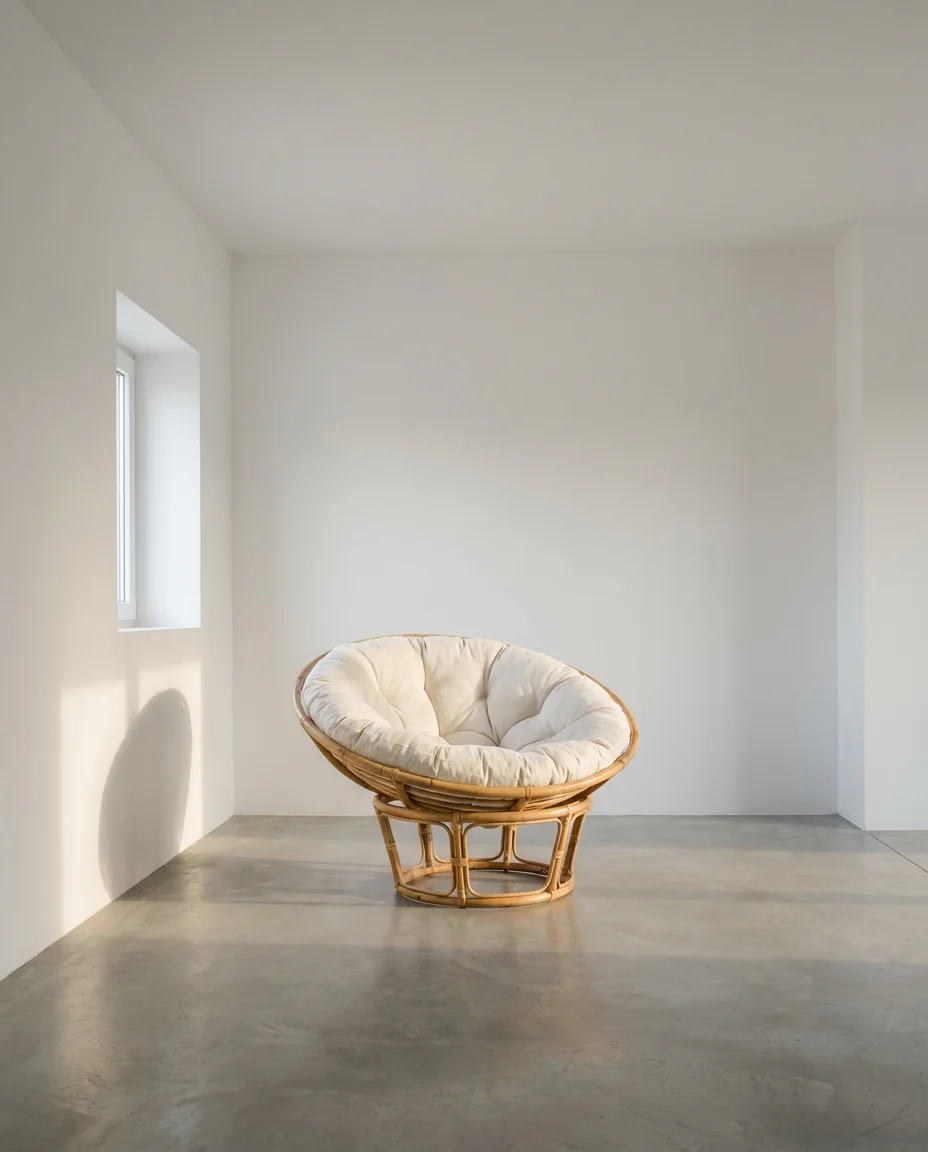 Papasan in a Minimalist Corner Setup 2