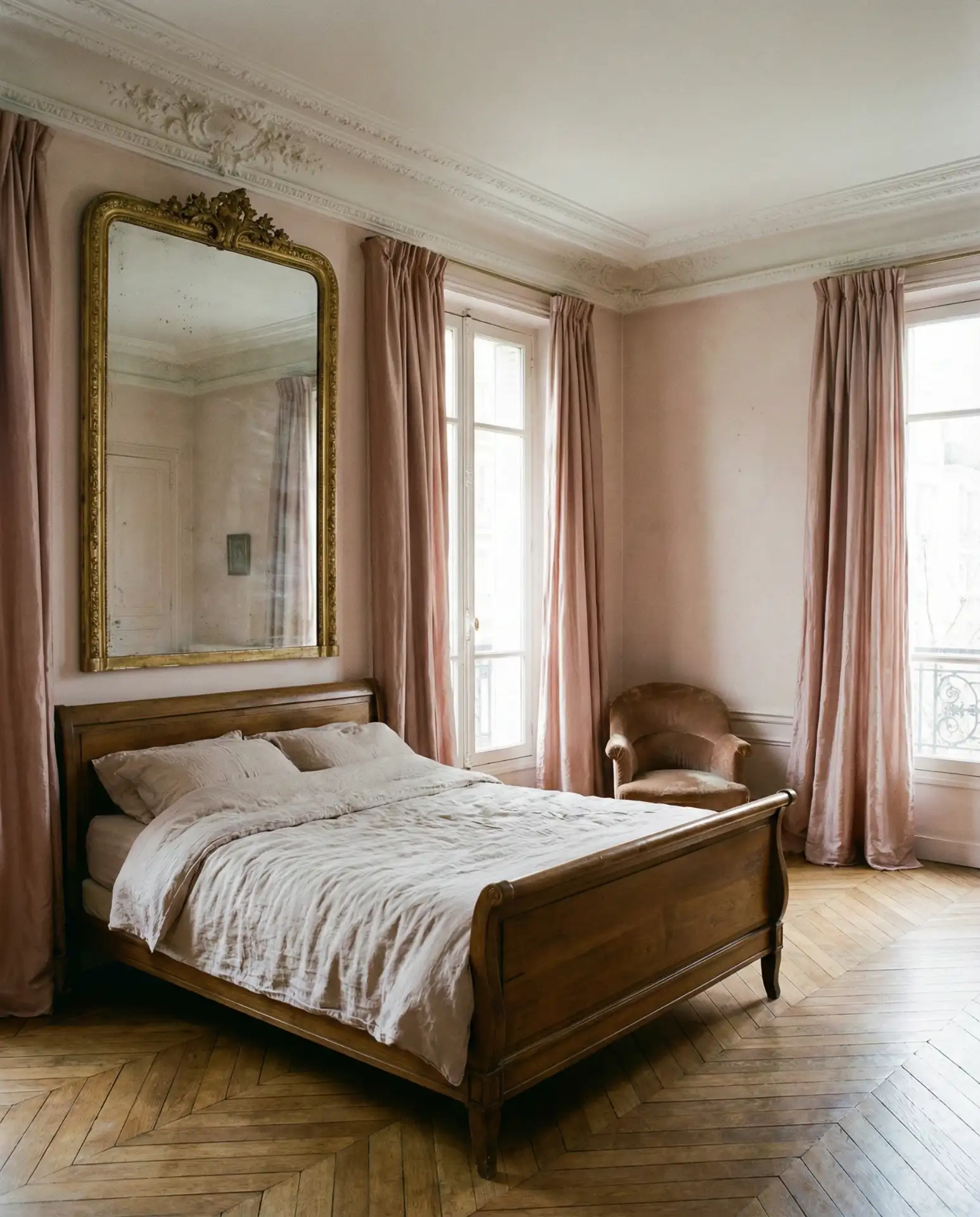 Pink Bedroom Inspo Inspired by Parisian Interiors 1
