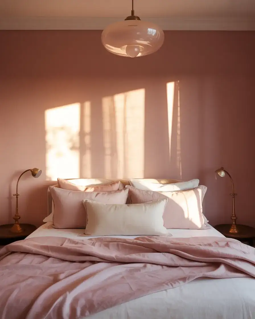 Pink Bedroom Lighting for a Soft Dreamy Mood 2
