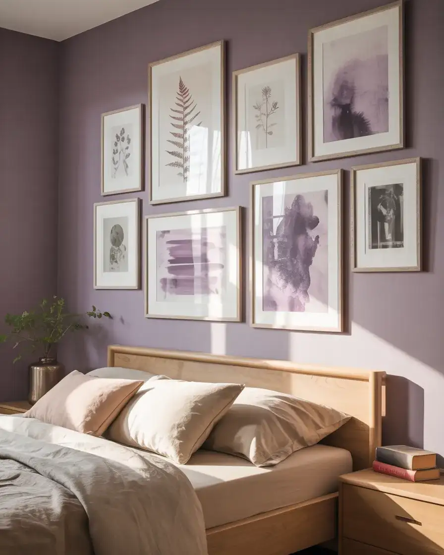 Purple Bedroom Inspo Gallery Wall Edition 1