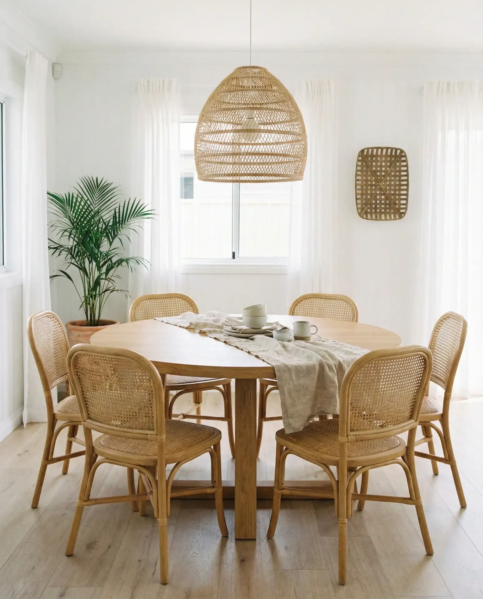 Rattan Dining Chairs for Coastal Warmth 2