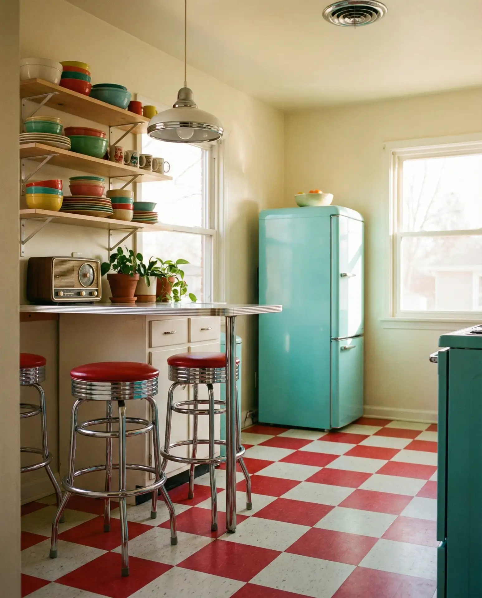 Retro Checkerboard Charm 1