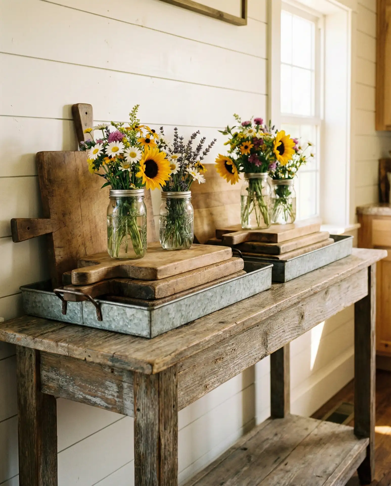 Rustic Farmhouse Console Display 2