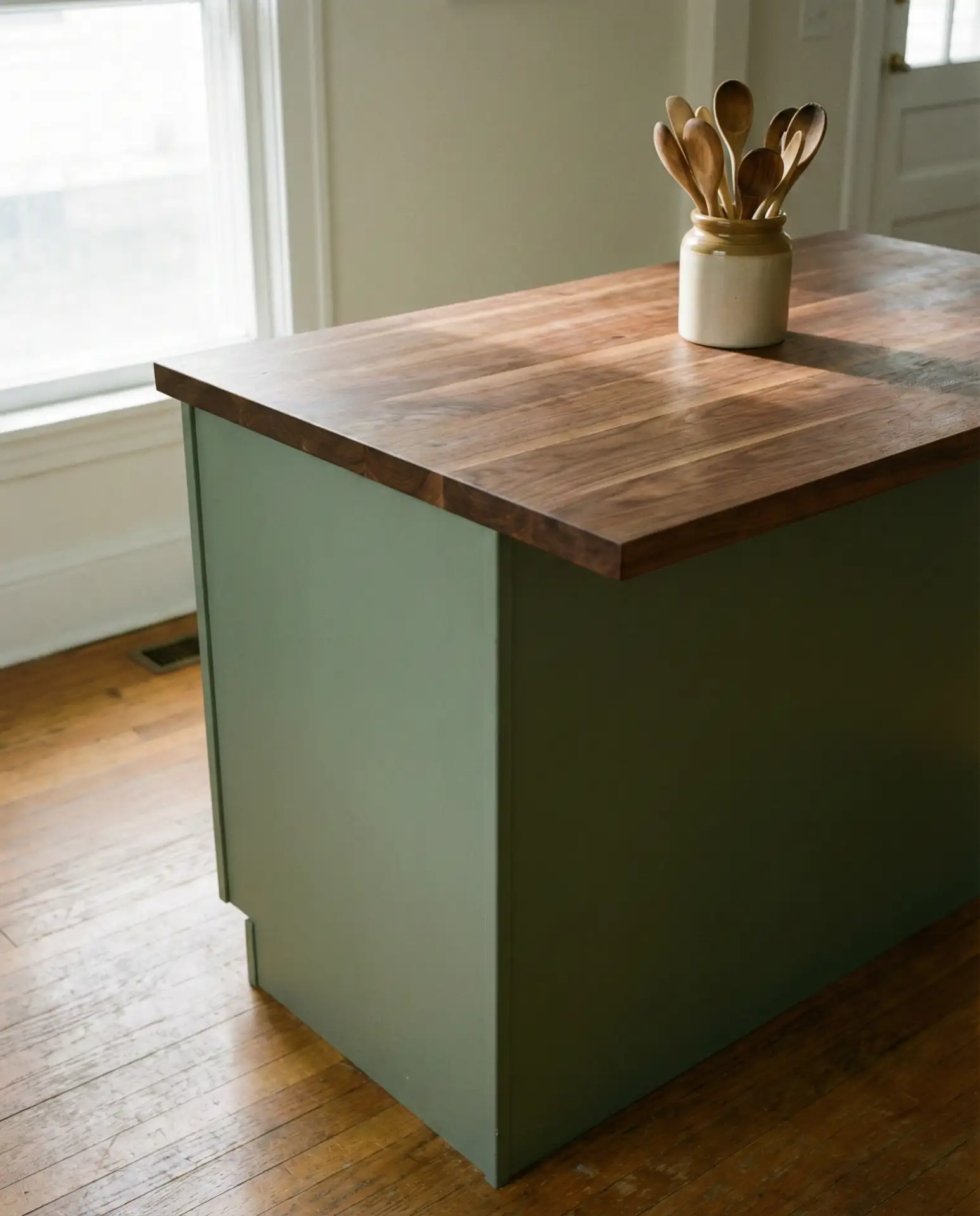 Sage Green Butcher Block Island Top 2