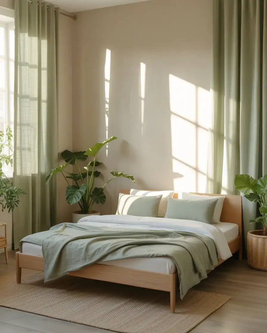 Sage Green Linen for a Calming Retreat 1