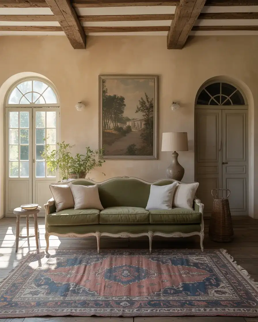 Sage Green Velvet Sofa as Statement Piece 2