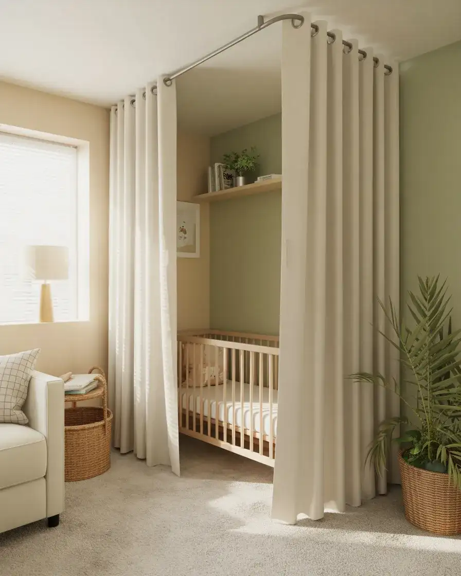 Small Space Convertible Nursery Nook 1