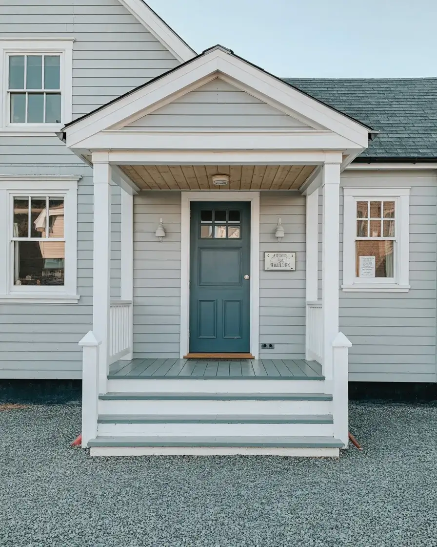 Soft Grey with Coastal Blue Accents 1