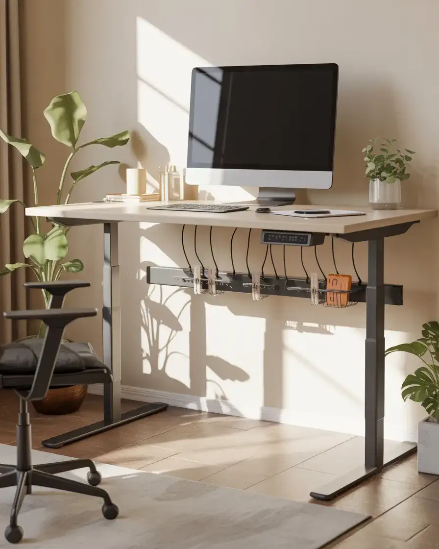 Standing Desk with Cable Management 1