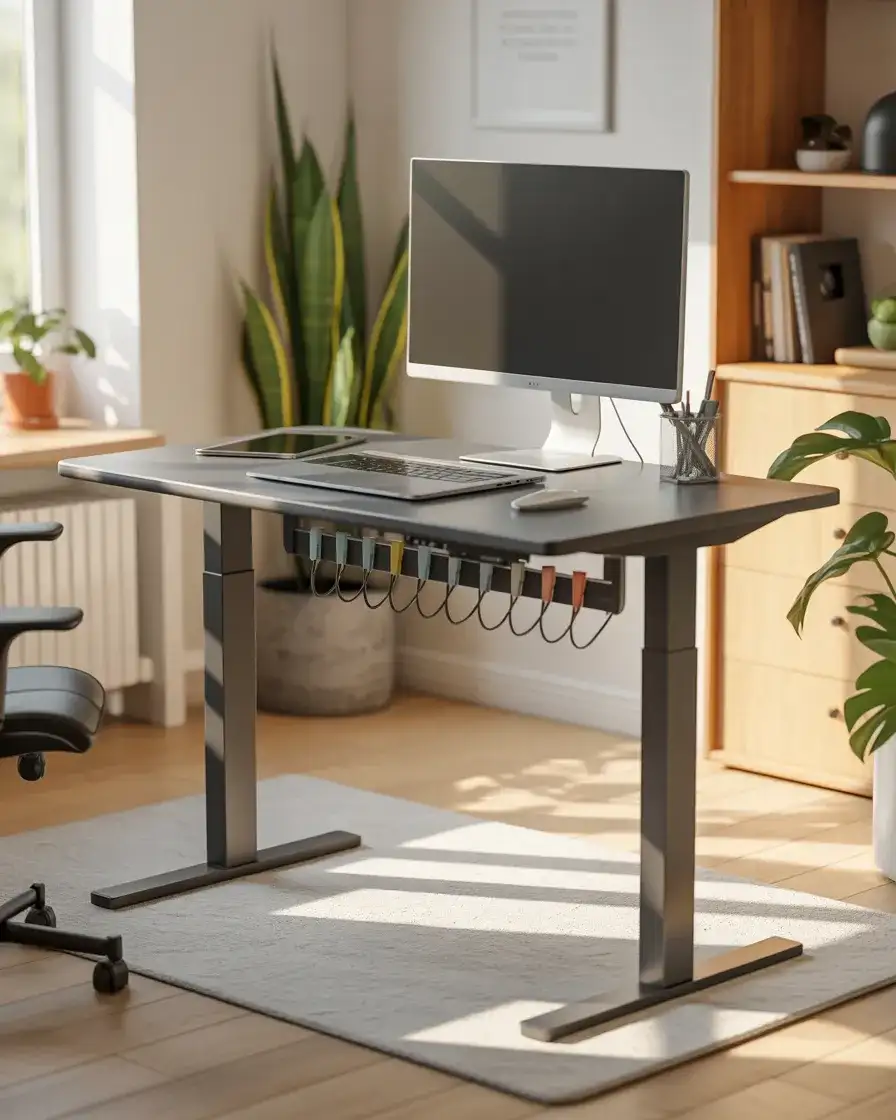 Standing Desk with Cable Management 2