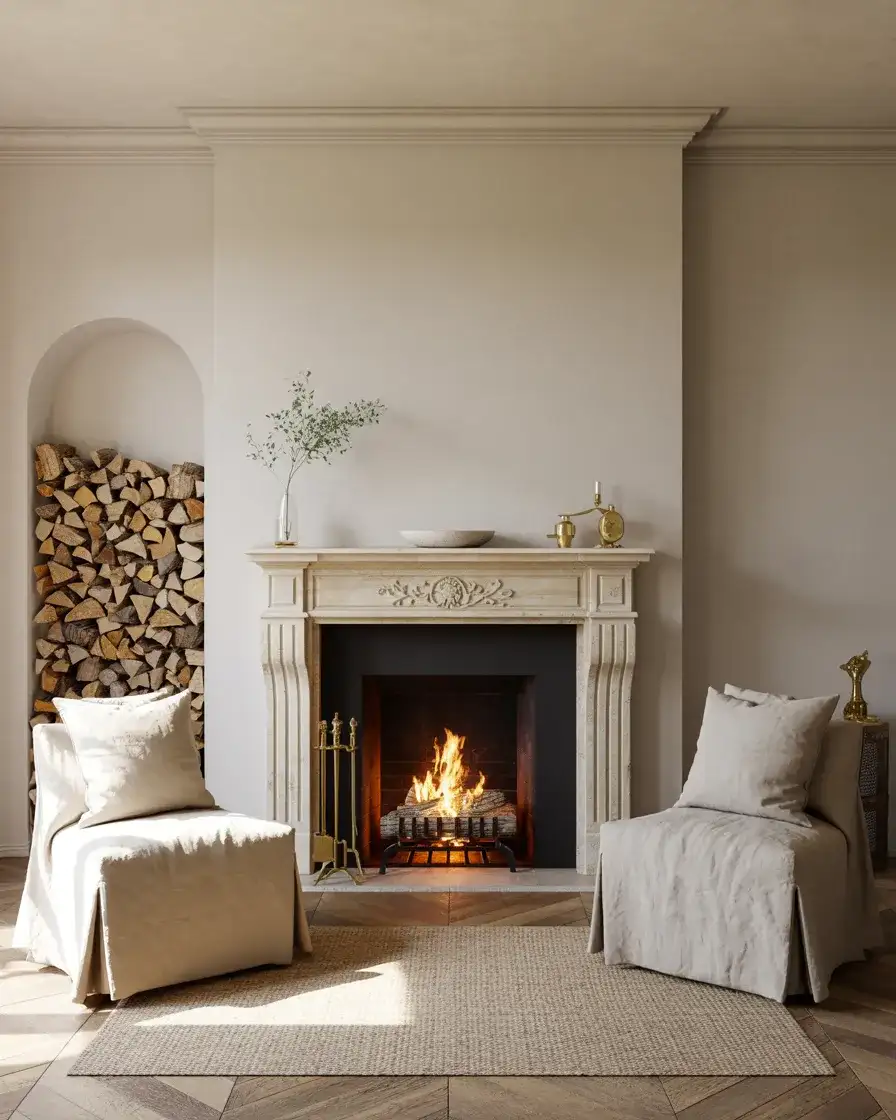 Stone or Marble Fireplace Surround 1