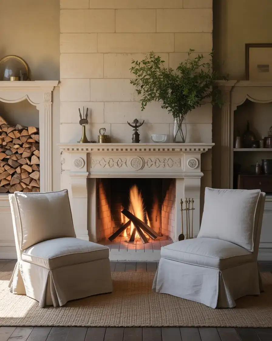 Stone or Marble Fireplace Surround 2