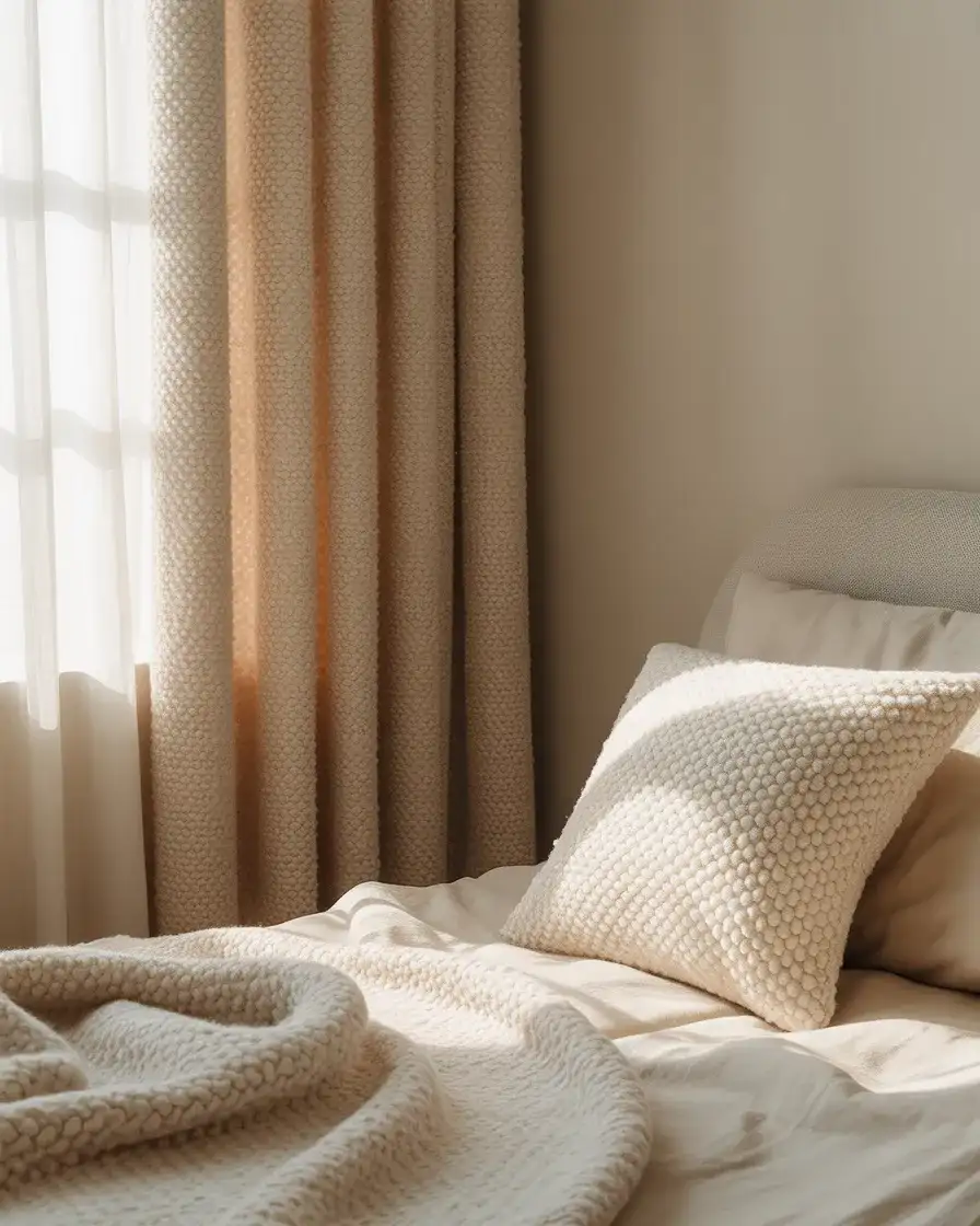 Textured Bouclé or Chunky Weave 1