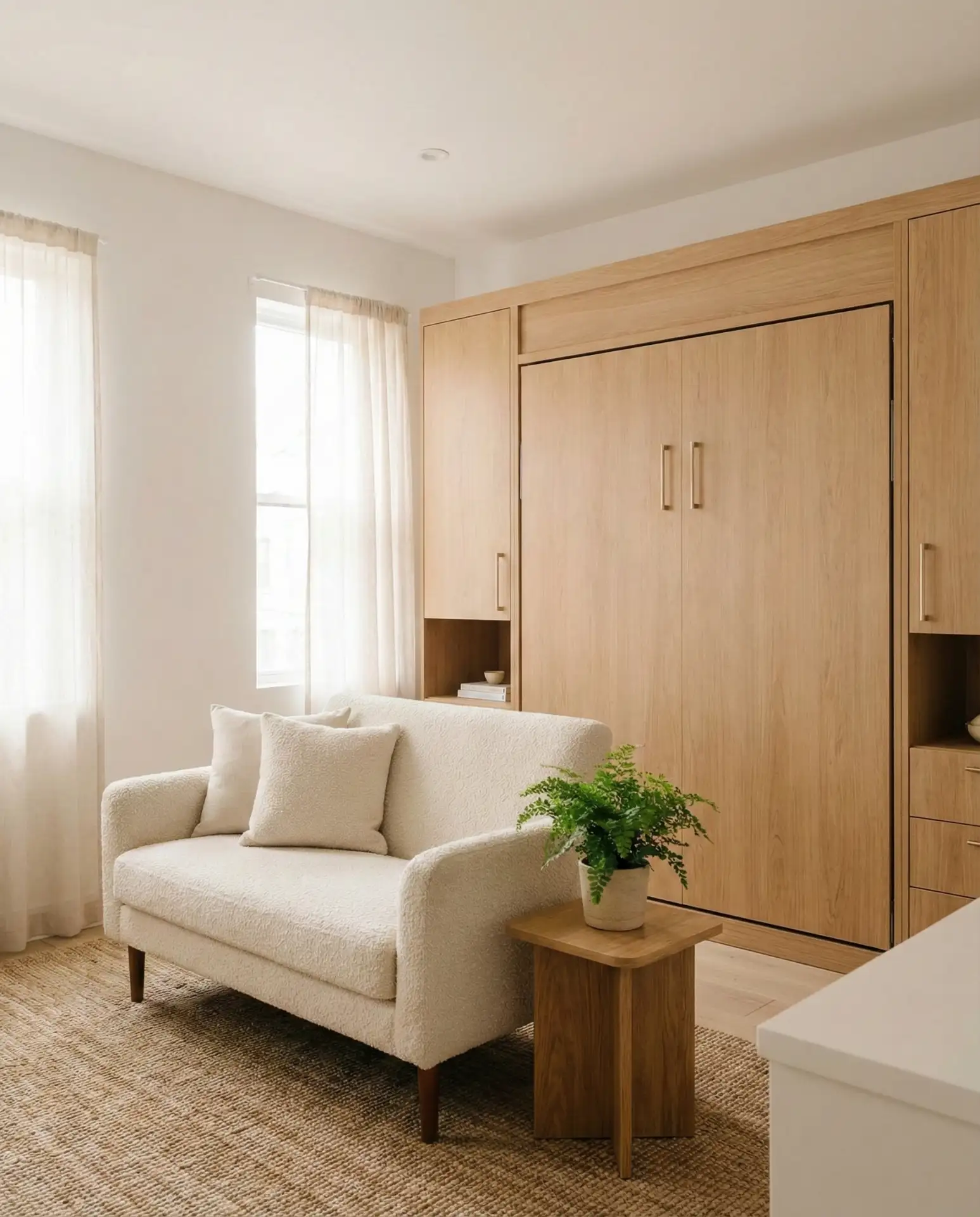 The 8x10 Bedroom with a Murphy Bed and Daytime Seating 2