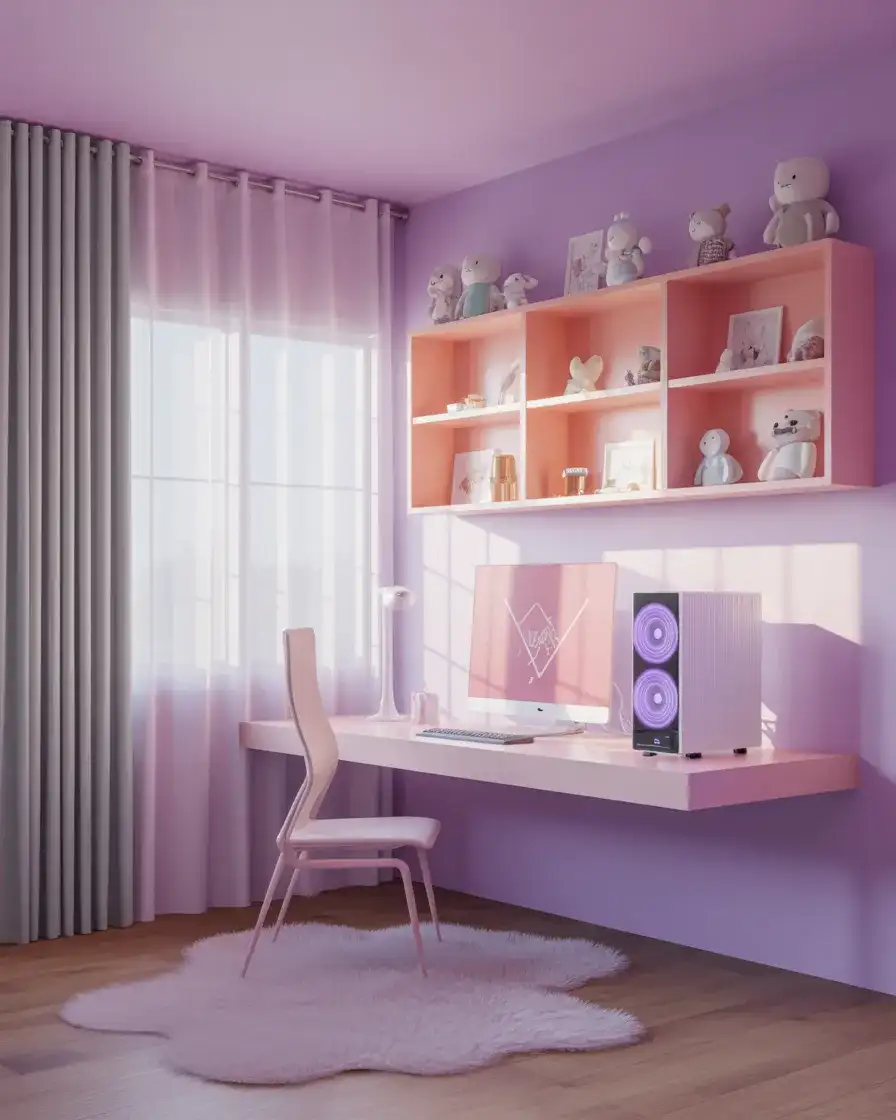 The Aesthetic Pastel Gaming Room 2