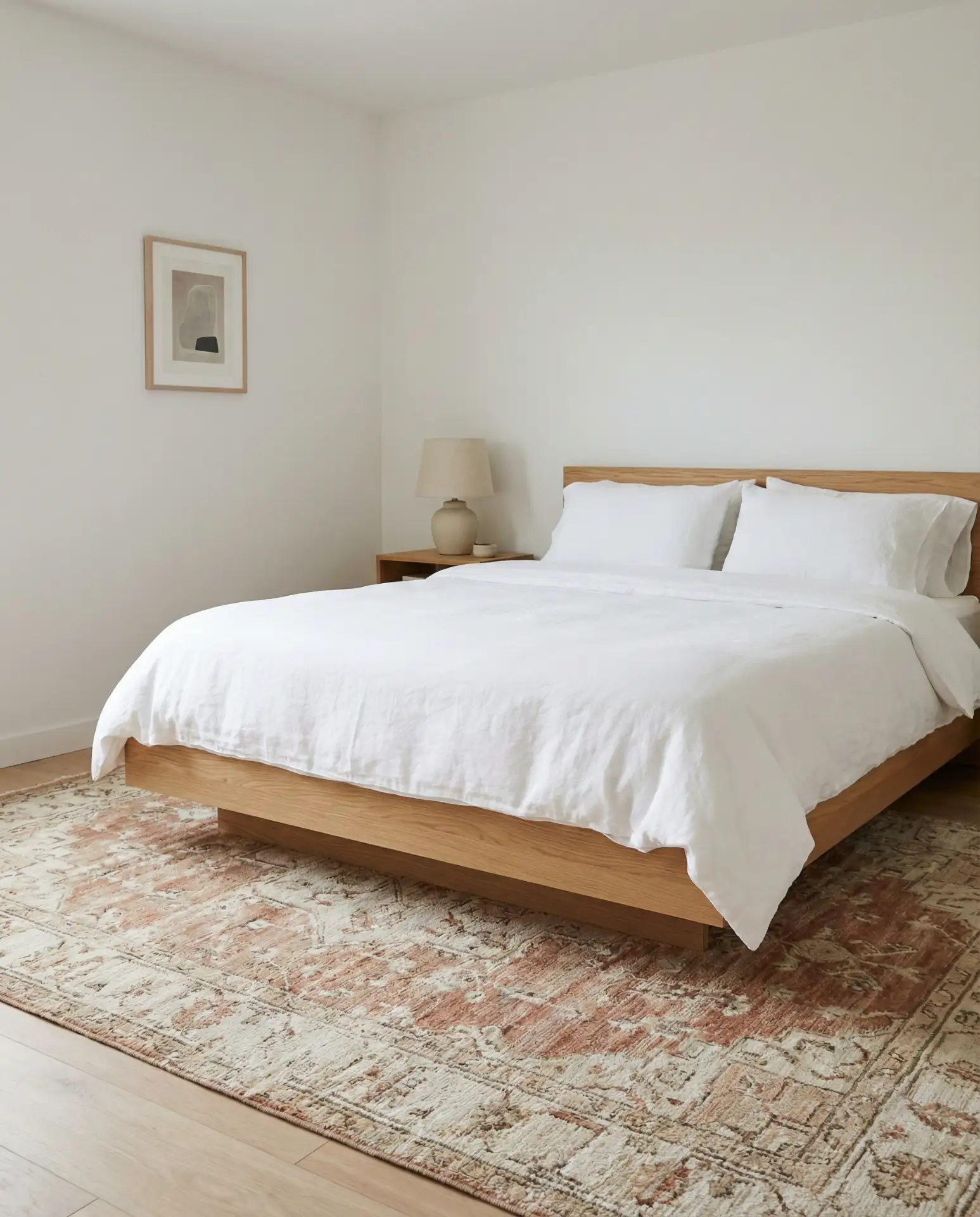 The Bedroom with a Built-In Bench and Closet Organizer 2