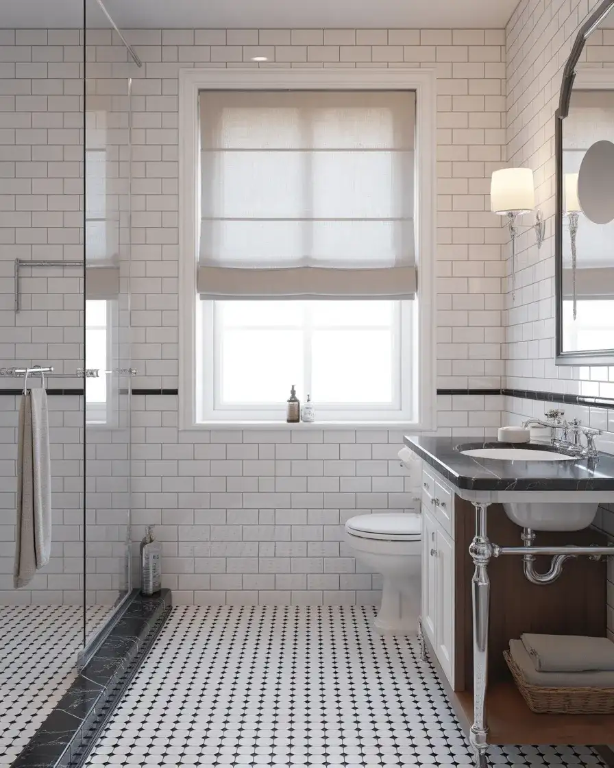 The Classic Black and White Grid 1