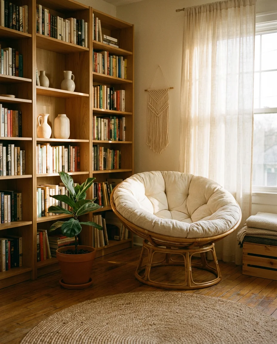 The Classic Rattan Reading Nook 1