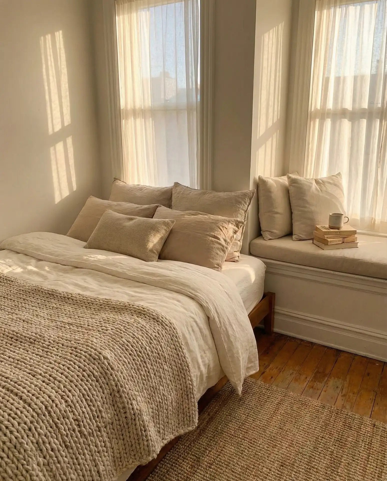 The Cozy Reading Nook Bedroom with a Layered Bed 1