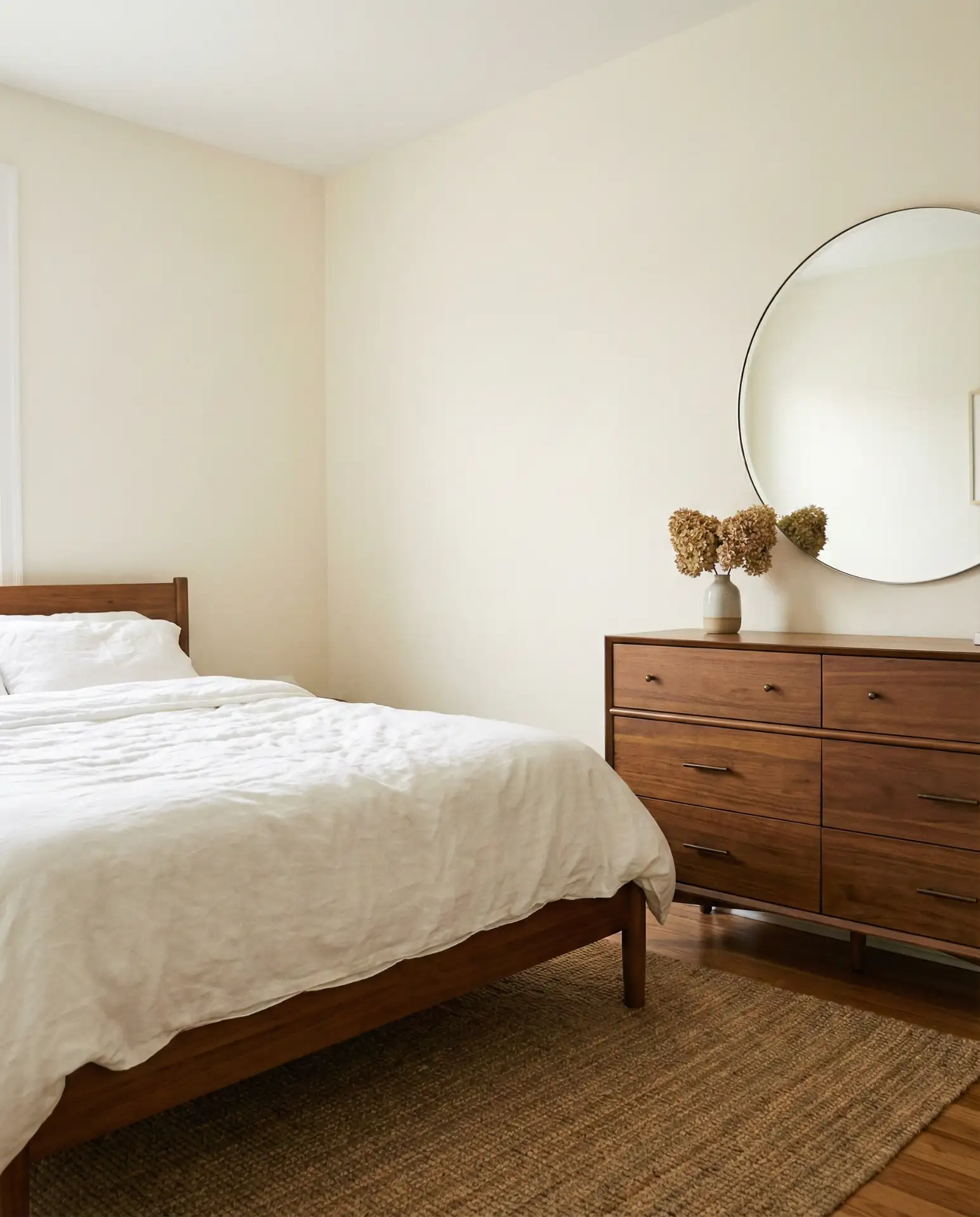 The Full Size Bed with a Dresser-Mirror Wall Combo 1