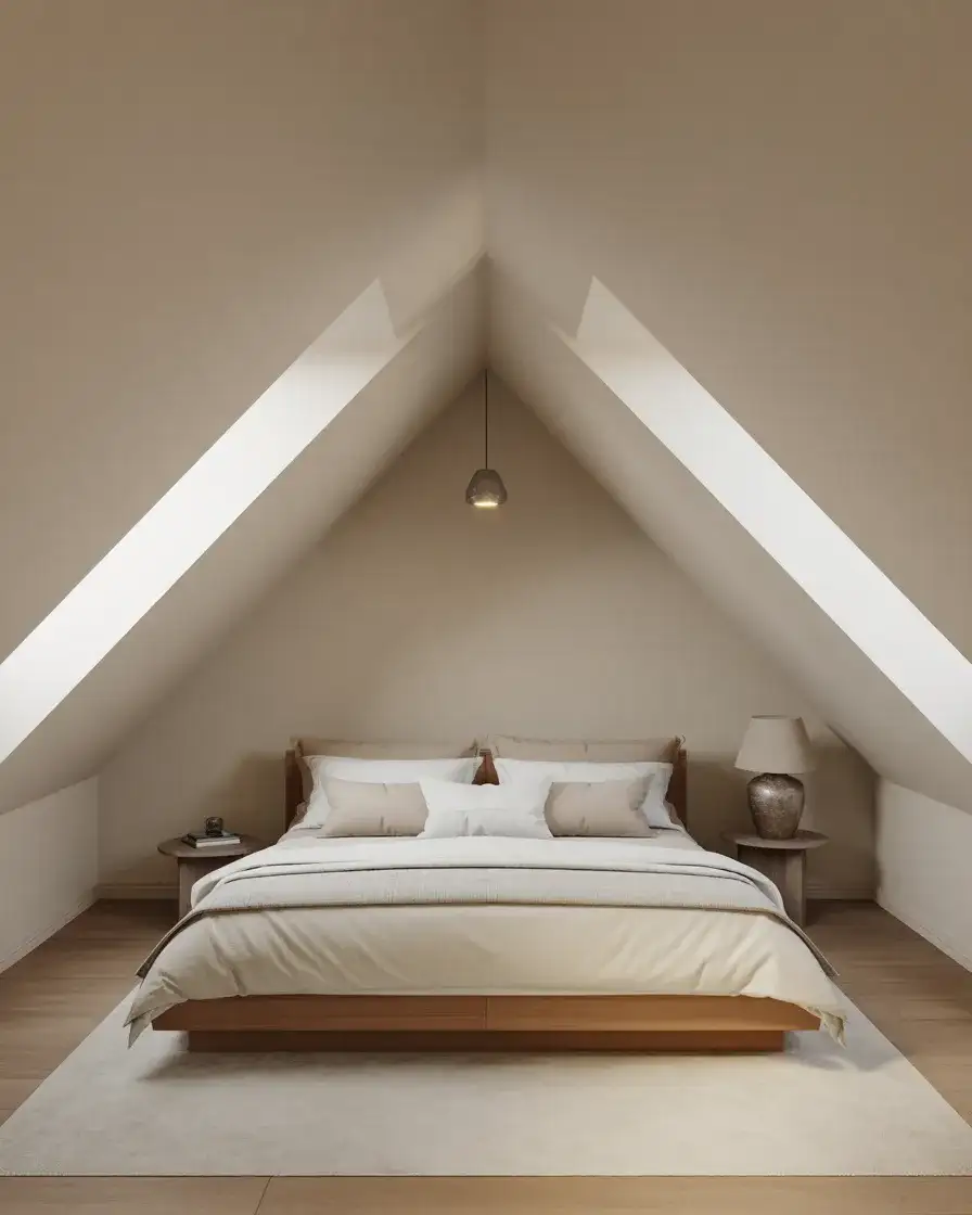 The Low Ceiling Master with a Platform Bed 1