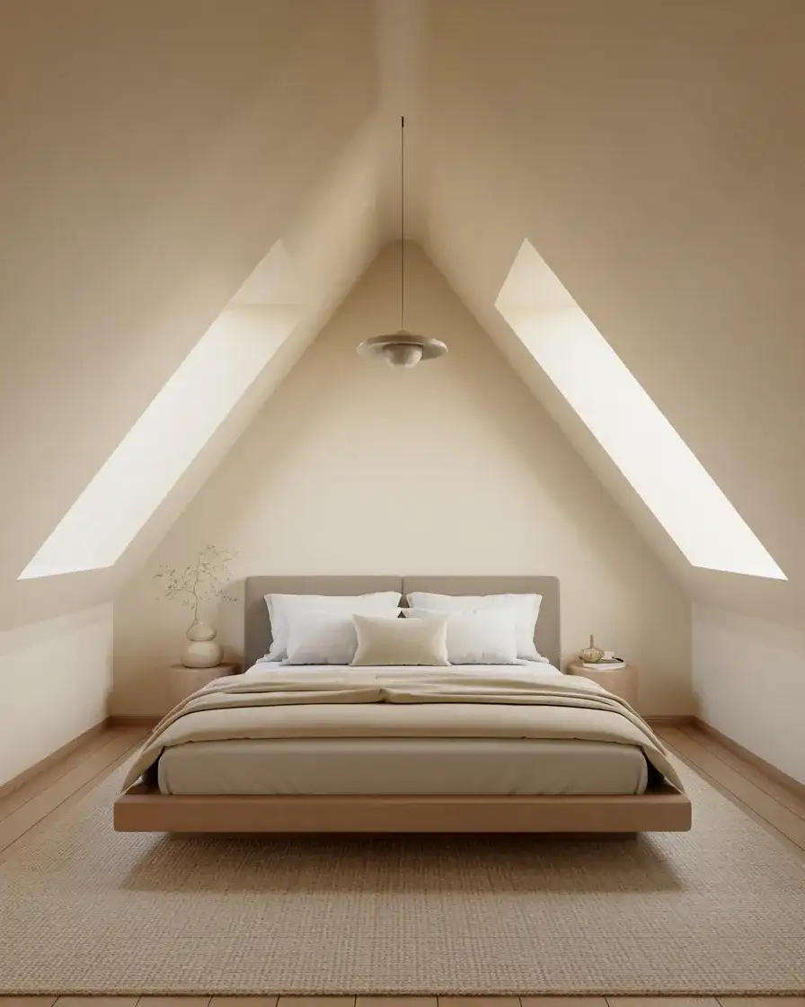 The Low Ceiling Master with a Platform Bed 2