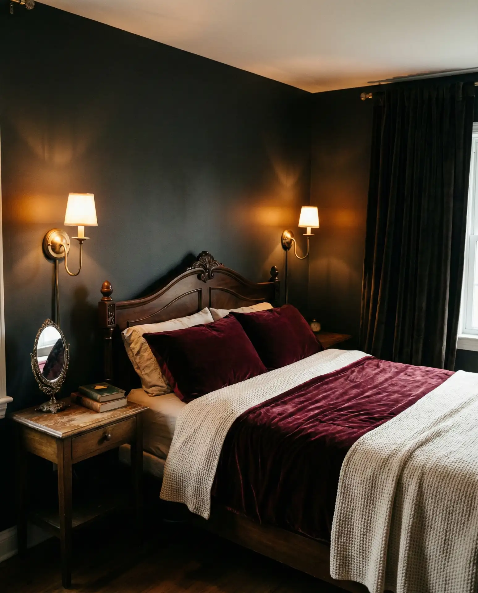 The Moody Dark Romantic Bedroom 2
