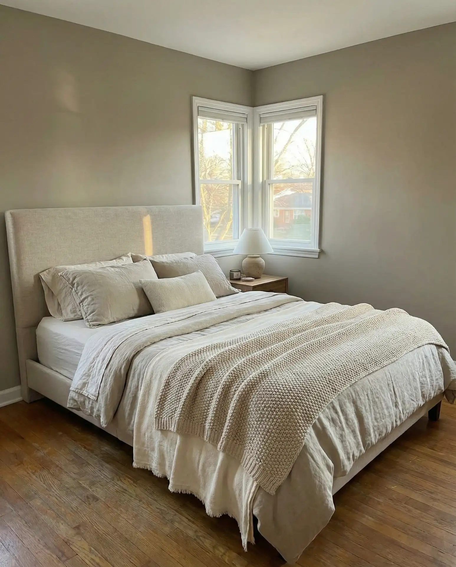 The Queen Bed Diagonal Corner Layout 1