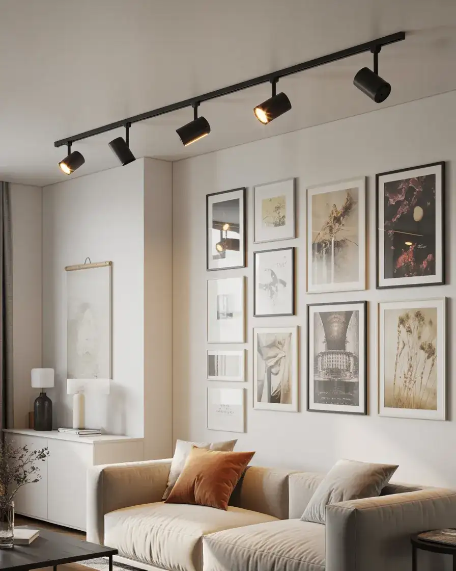 Track Lighting for Gallery Walls 1