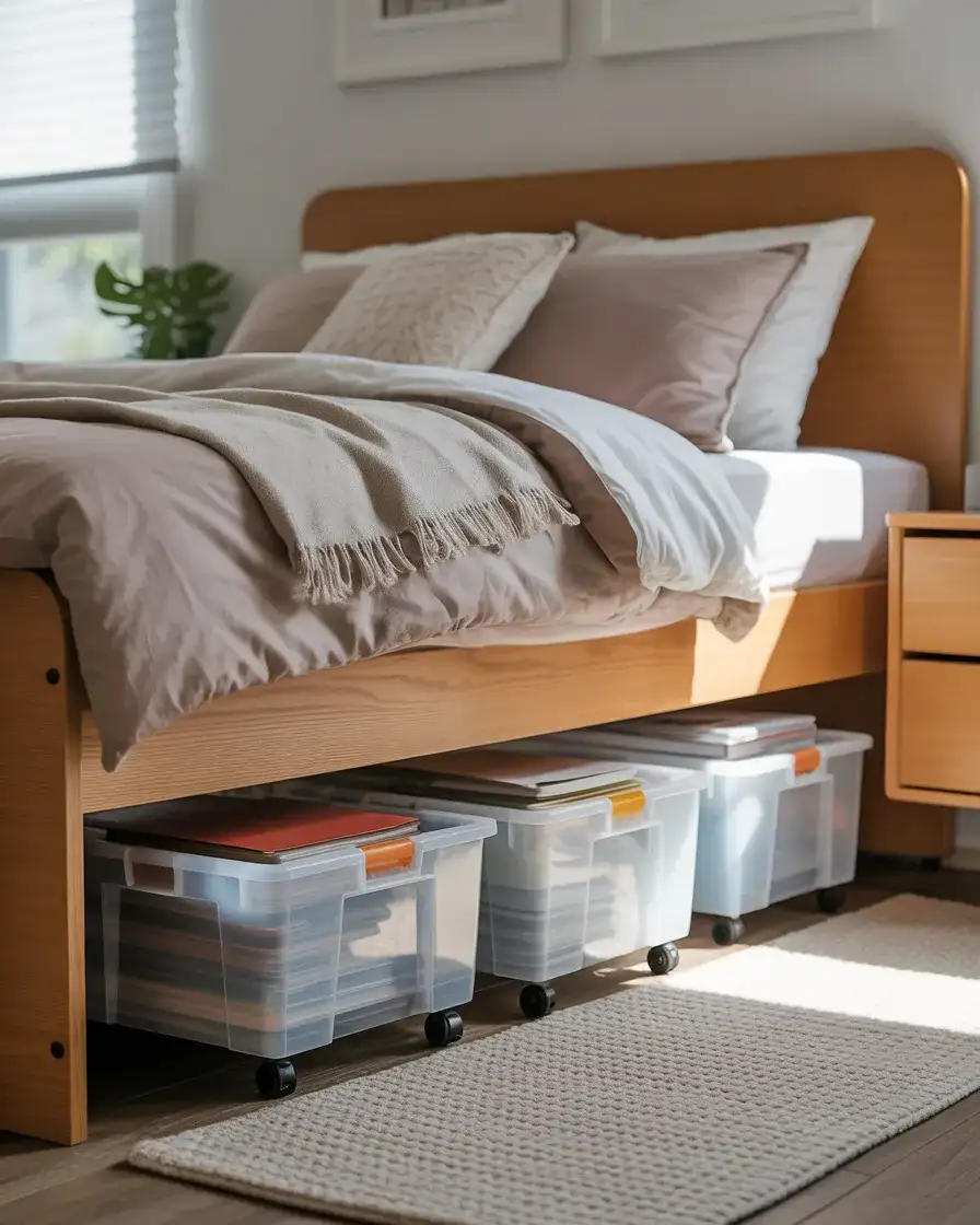 Under-Bed Storage Bins for Hidden Organization 1