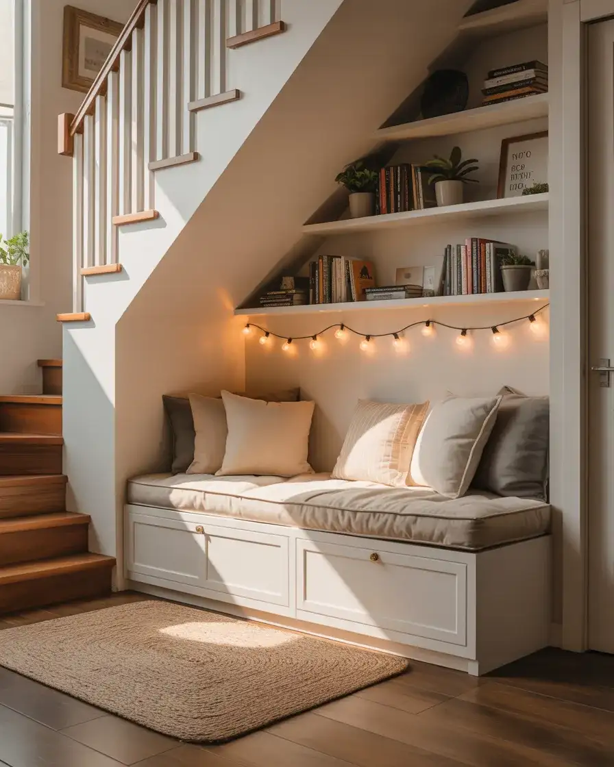 Under-Stair Book Nook 1
