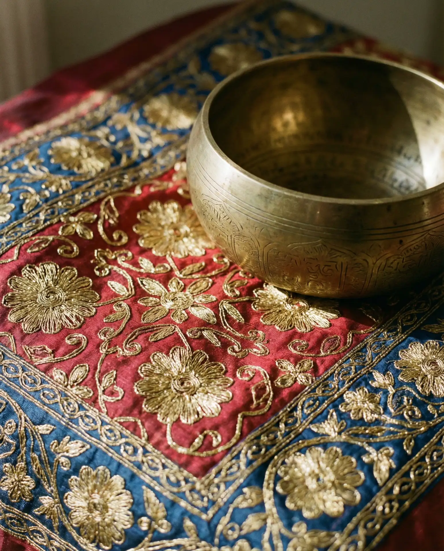 Vibrant Indian Textile Layers 1