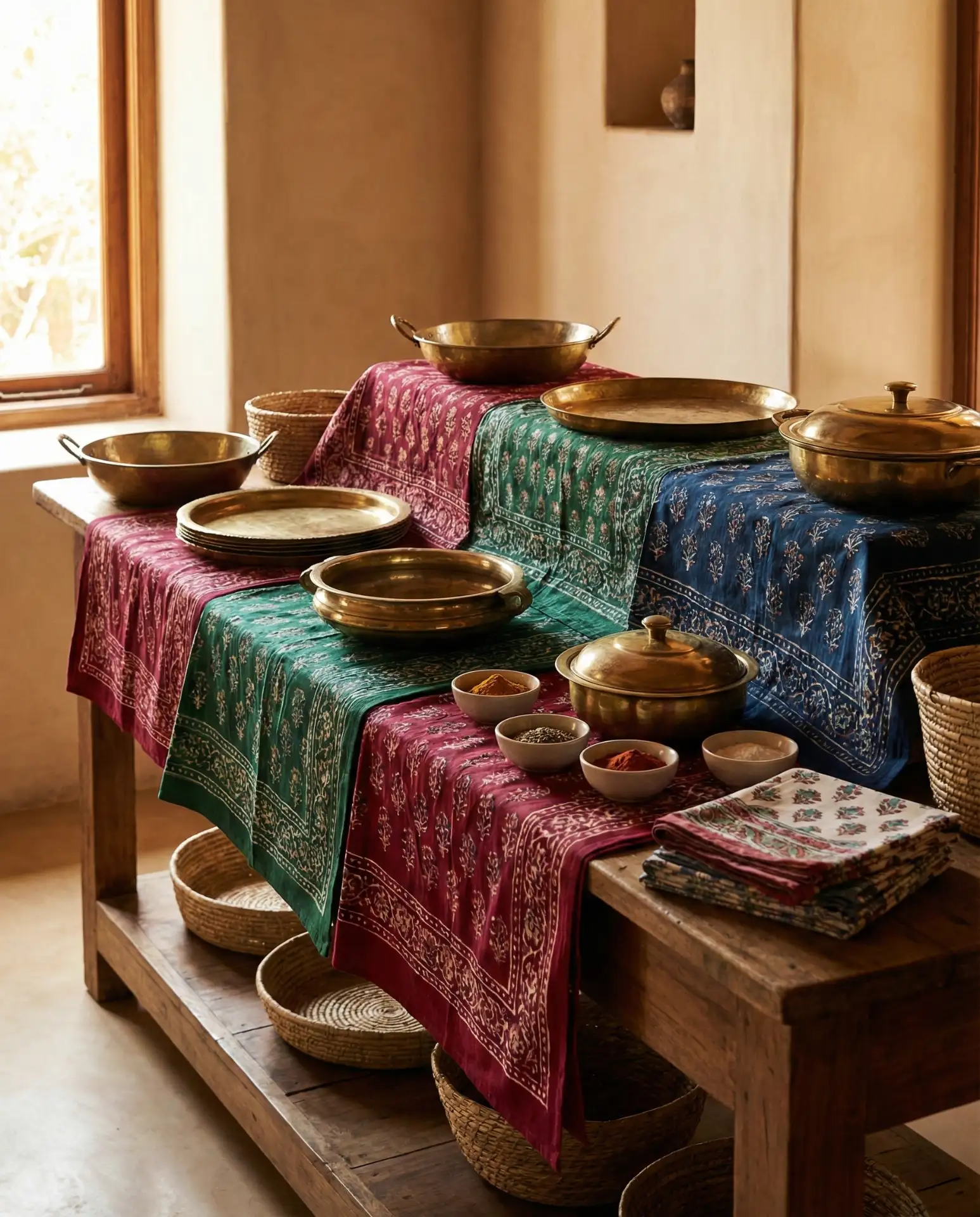 Vibrant Indian Textile Layers 2