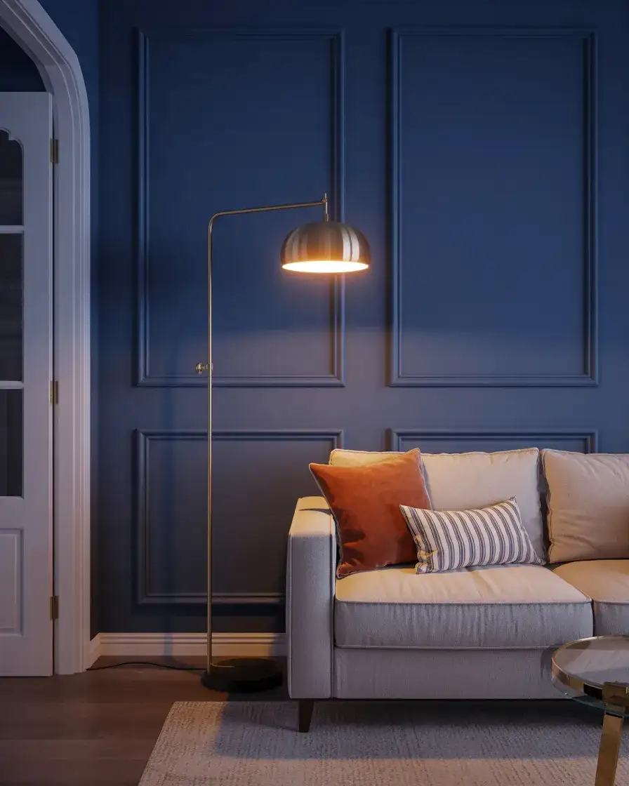 Warm Glow for Blue Walls 1