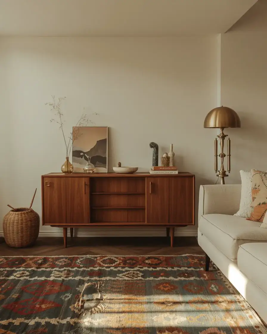 Warm Interior Design With Vintage Finds 1