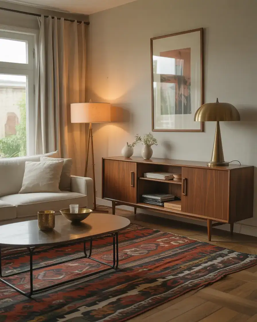 Warm Interior Design With Vintage Finds 2