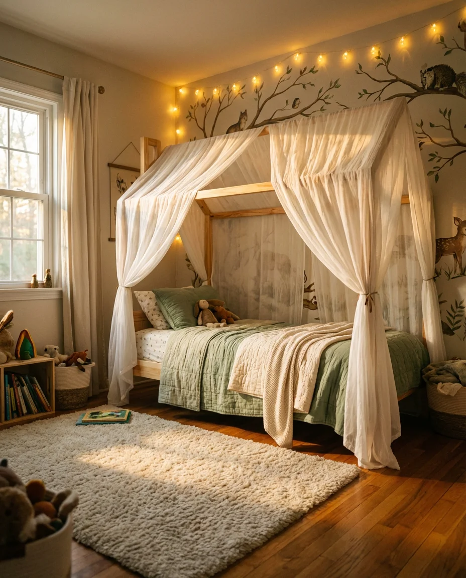 Whimsical Forest Canopy Bed Nook 1