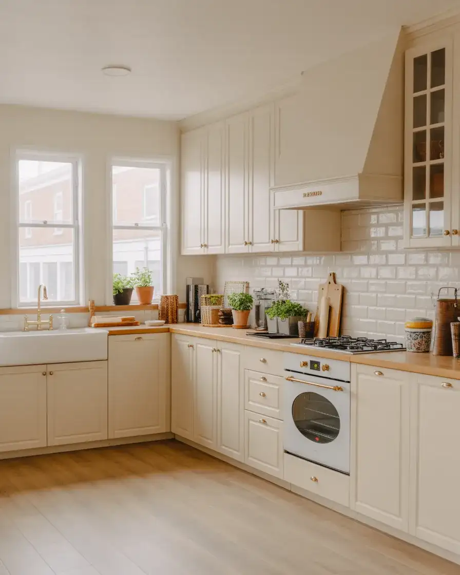 White Kitchens with Warm Undertones 1